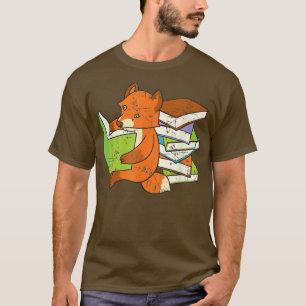 Cute Fo Book Nerd For Men Women, Funny Animal Love T-Shirt