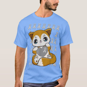 Cute Fo With Ribbon For Dysleia Awareness 825 T-Shirt