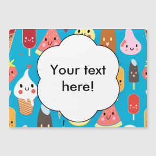 Cute food characters clipart