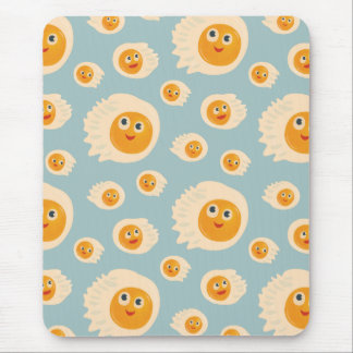 Cute Food - Kawaii Fried Eggs Pattern Mouse Mat