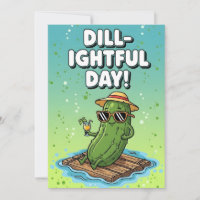 Cute Food Pun Dill-ightful Daysilly pickle lover
