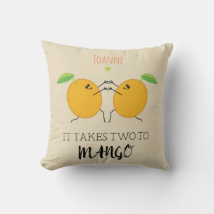 Cute Food Pun for Happy Couple Engagement Party Cushion