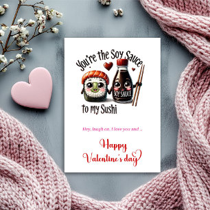 Cute Food Valentine Card with Sweet Funny Quote
