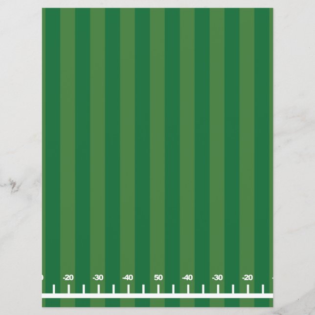 Cute Football Paper Sheet (Front)