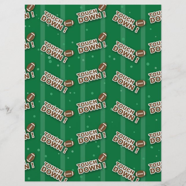 Cute Football Paper Sheet (Front)