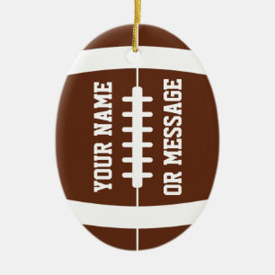 Cute Football Personalised Ornament