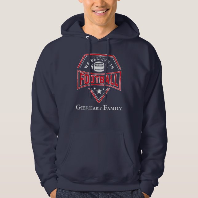 Cute Football Season Family Matching Dad Hoodie (Front)
