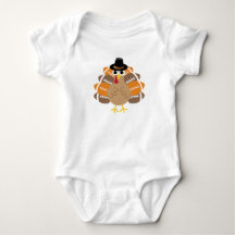 Cute Football Turkey Thanksgiving Day Baby Gift