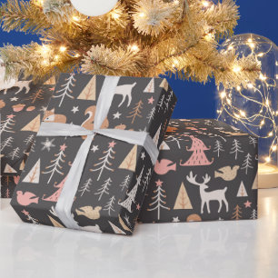 Cute Forest Animals Christmas Wrapping Paper