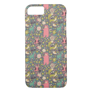 Cute Forest Animals Pattern iPhone 8/7 Case
