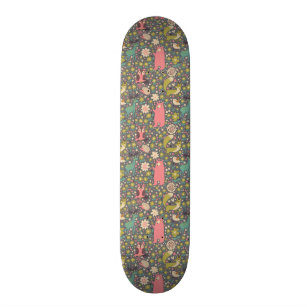 Cute Forest Animals Pattern Skateboard