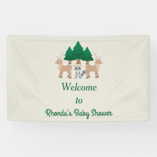 Cute Forest Creatures Poster Banner