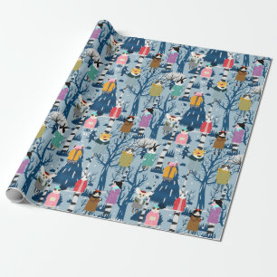 Cute Forest Critters Wrapping Paper