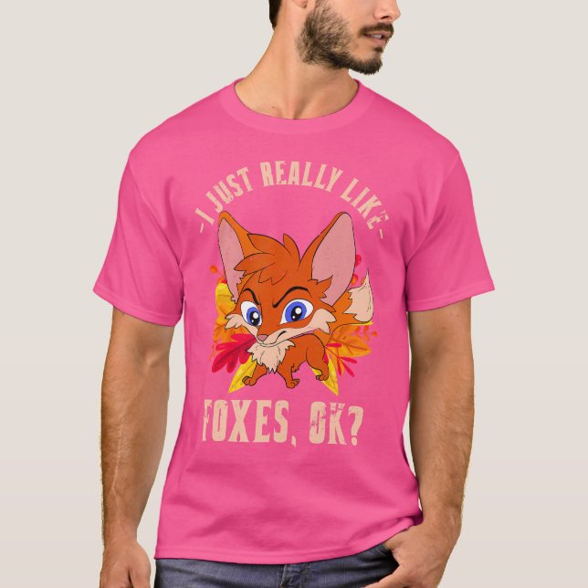 Cute Forest Nature Animal Fox Lover Wildlife Fox T-Shirt (Front)