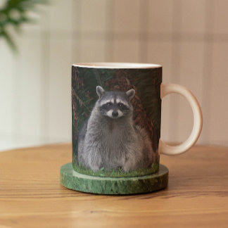 Cute Forest Racoon Wildlife Photo Mug