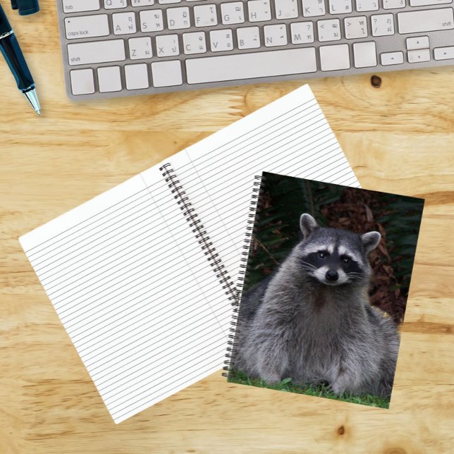 Cute Forest Racoon Wildlife Photo Notebook (In Situ)