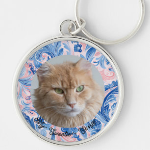 Cute Forever in My Heart Cat Keepsake Keychain