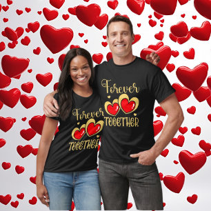 Cute forever together Newly Wed couple  T-Shirt