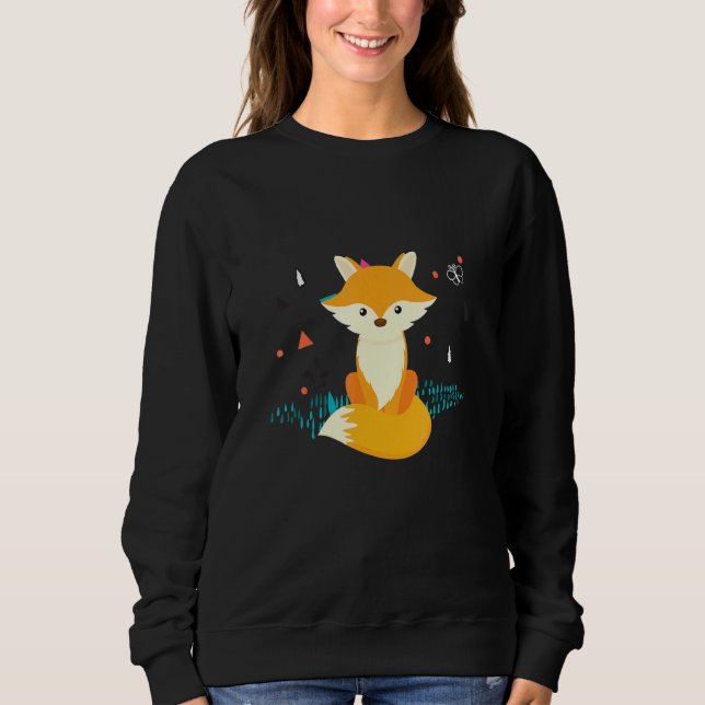 Cute Fox 1 Sweatshirt (Front)