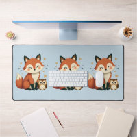 Cute Fox and Owl Whimsical Woodland Illustration