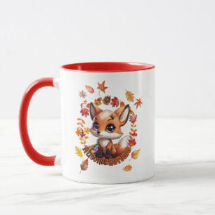 Cute Fox “Ausome Autumn” – Fall Autism Awarness Mug