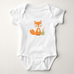 Cute Fox Baby Jersey Bodysuit