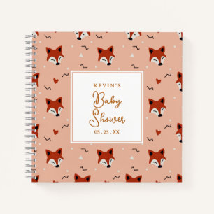 Cute Fox Baby Shower  Notebook