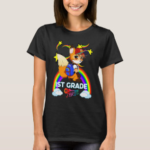 Cute Fox Backpack Baseball Cap Rainbow 1ST GRADE R T-Shirt