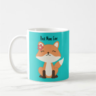 Cute Fox Best Mum Ever Coffee Mug