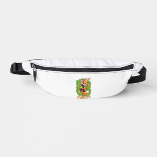Cute Fox Bunny Ears Happy Easter Fox with Easter E Bum Bags