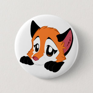 Cute Fox Button