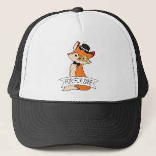 Cute Fox Clipart Oh For Fox Sake Epic Sarcastic Trucker Hat