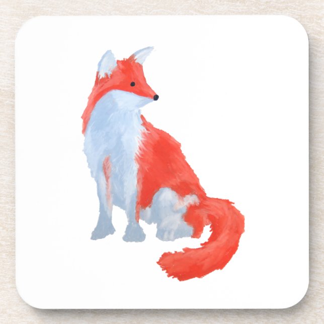 Cute Fox Coaster Set (Front)