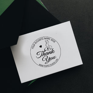 Cute Fox Custom Business Thank You  Rubber Stamp