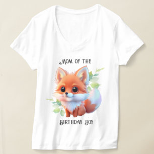 Cute fox drawing woodland animals forest friends  T-Shirt