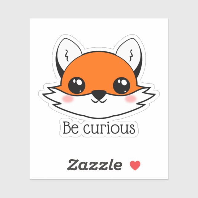 Cute Fox Face Be Curious (Sheet)