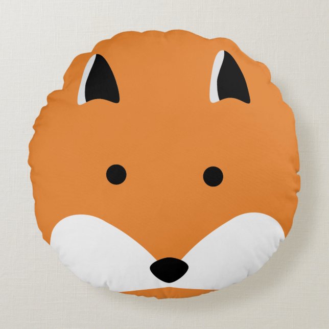Cute Fox Face Pillow (Front)