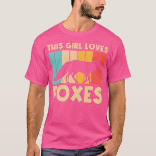 Cute Fox For Girls Fennec Fox Lover Arctic Forest T-Shirt