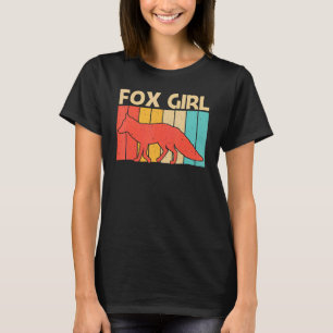 Cute Fox For Girls Mom Vulpine Fox Wild Animal T-Shirt