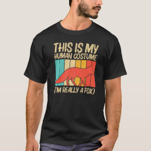 Cute Fox For Men Women Vulpine Fox Wild Animal 2 T-Shirt