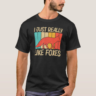 Cute Fox For Men Women Vulpine Fox Wild Animal T-Shirt