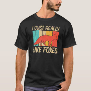 Cute Fox For Men Women Vulpine Fox Wild Animal T-Shirt