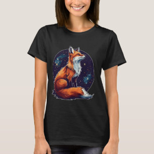 Cute Fox Forest Animals Stars Fox T-Shirt