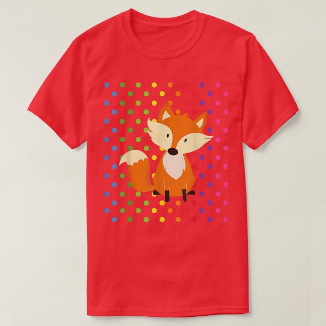 CUTE FOX Gifts Kawaii Fo Stuff For Girls Adorable  T-Shirt (Design Front)