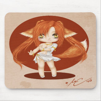 Cute Fox Girl Mousepad