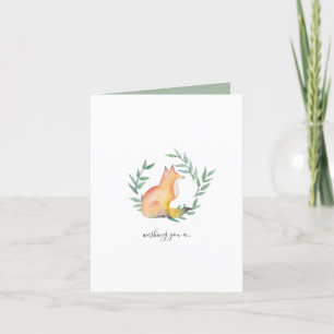 Cute Fox Greeting Cards for Happy Birthday