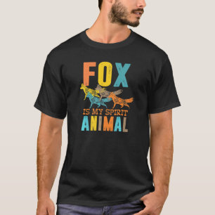 Cute Fox Is My Spirit Animal For Men Women Furry T-Shirt