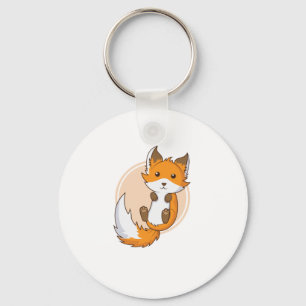 cute fox key ring
