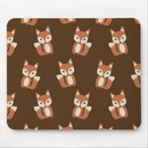 Cute Fox Pattern Mouse Mat