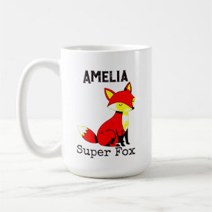 Cute Fox Personalised Coffee Mug